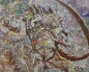   - Aphorism, mirror image, 65x81