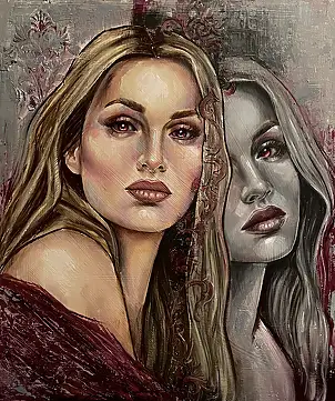 Agnieszkowa ., Afterimage, Other, Oil painting - panel, canvas, 60 x 70