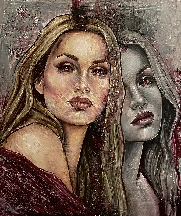 Agnieszkowa ., Afterimage, Other, Oil painting - panel, canvas, 60 x 70