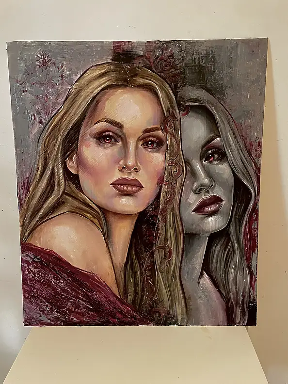 Agnieszkowa ., Afterimage, Other, Oil painting - panel, canvas, 60 x 70