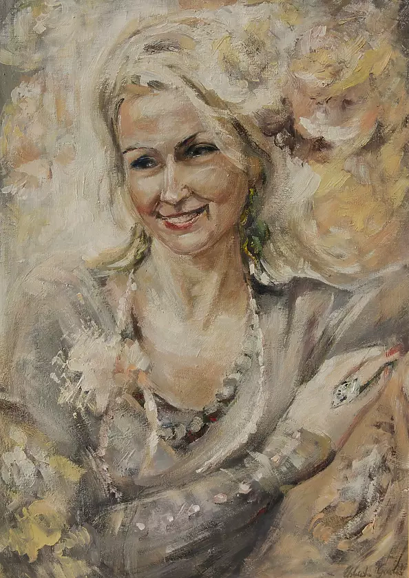 Elżbieta Graboś - Agata in piwoniach