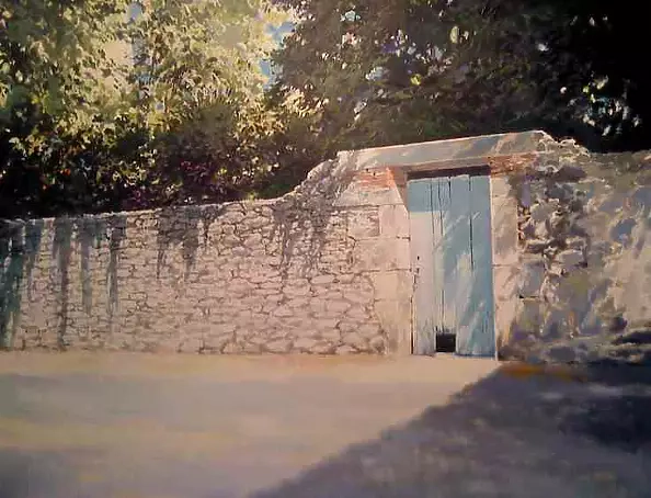 Jerzy Martynów - Akryl - Motyw z Prowansji - Francja