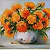 Grażyna Potocka - Marigolds oil painting 24cm-30cm