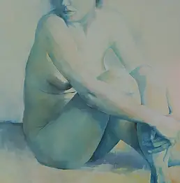 Elwira Kubińska, Акт 2 2011, Масляная картина - холст, 100 x 150