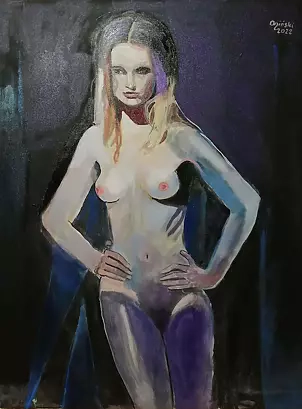 Michał Ogiński - Violet nude