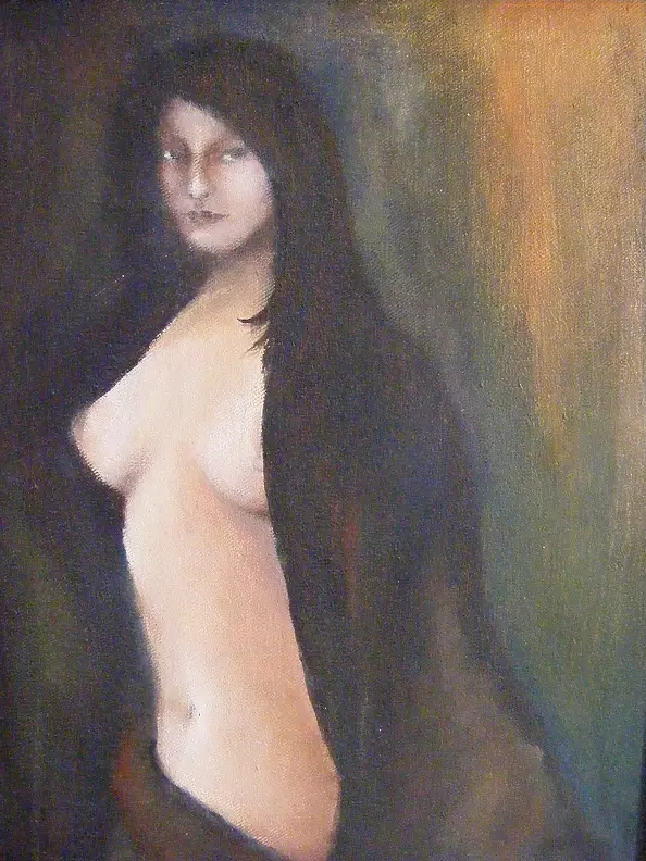 Bozena Chlopecka - Akt kobiety w czerni