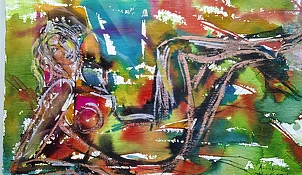 Anna Borcz - Lying nude