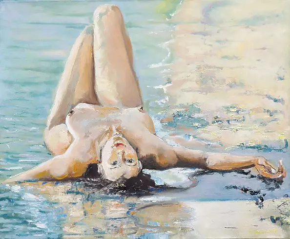 Robert Berlin - Akt na plaży '2017