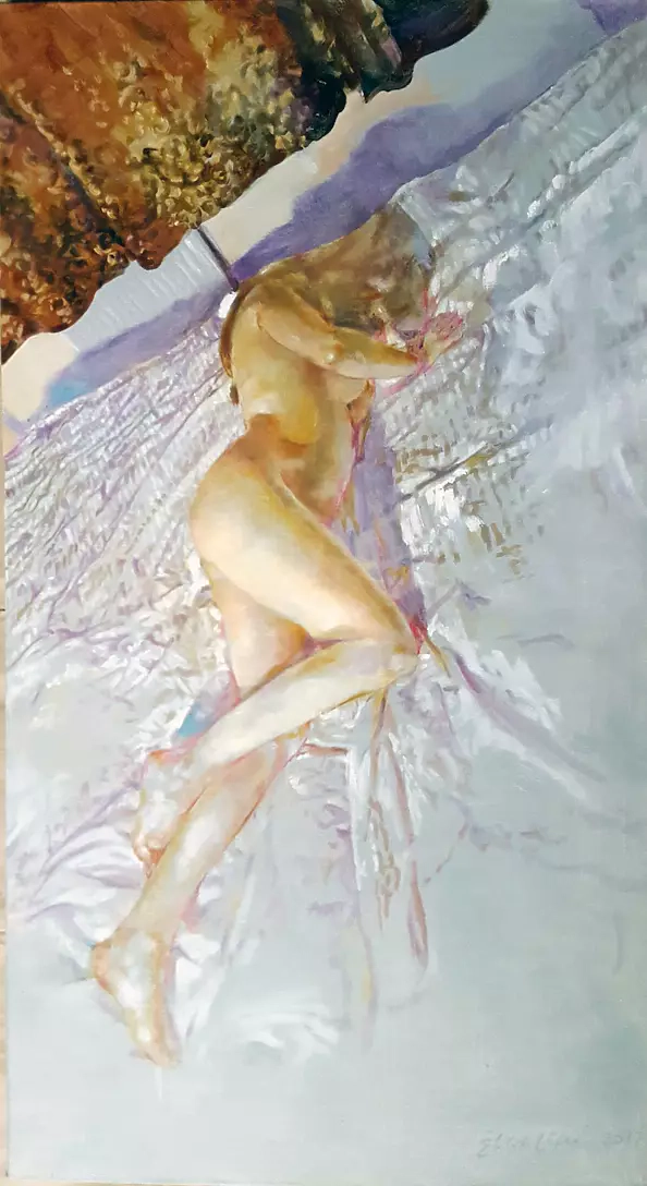 Leszek Żegalski - Act in white linen