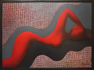 Zofia Świat - Nude in red