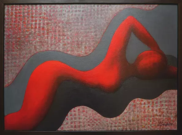 Zofia Świat - Nude in red
