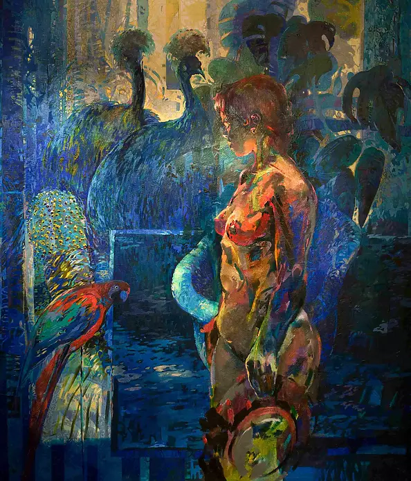 Jerzy Martynów - Act with Parrot