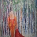 Barbara Obertynska - Nudo con un vestito rosso