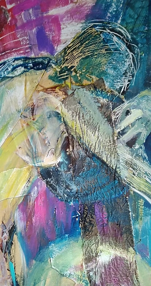 Anna Borcz - Nude with sculptures