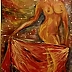 Barbara Obertynska - Nude with a shawl