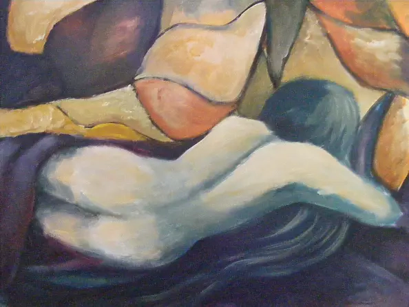 Bozena Chlopecka - Akt-lezaca kobieta