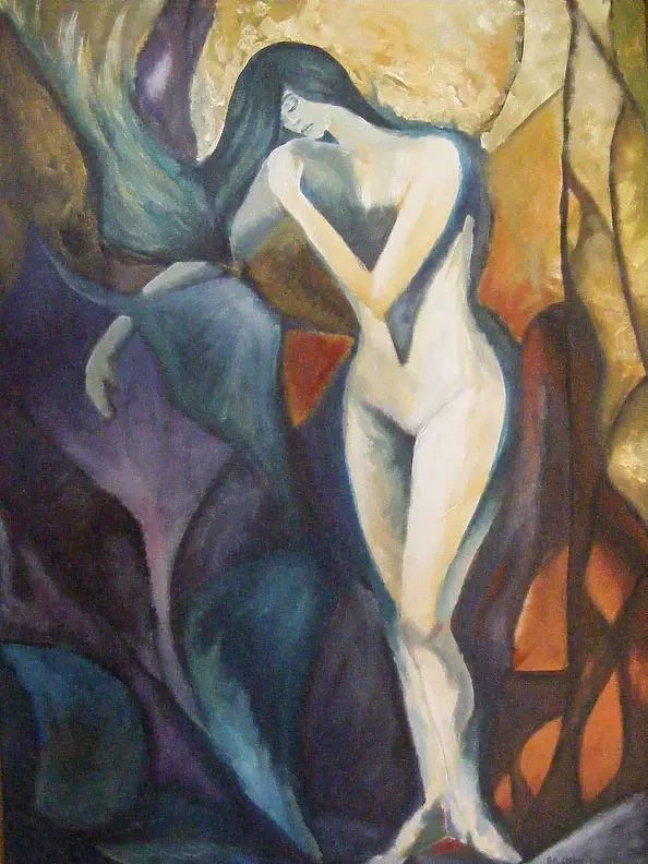 Bozena Chlopecka - Akt-standing woman