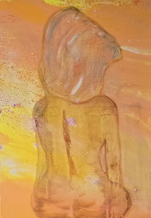 Ewa Mościszko, Acupressure, Acrylic painting - canvas, 50 x 70