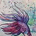 Danuta Kolis - Watercolor - Siamese fighting fish