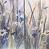 Lidia Olbrycht - Aquarell-Diptychon „Wiese“