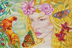 Danuta Kolis - Watercolor - Gaia