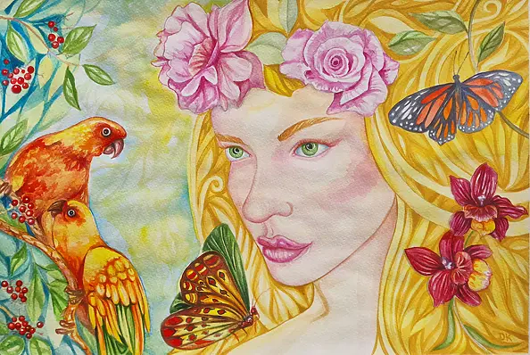 Danuta Kolis - Watercolor - Gaia