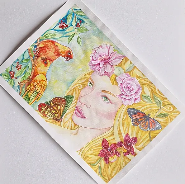 Danuta Kolis - Watercolor - Gaia