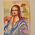 Danuta Kolis - Watercolor - Where Has Leonardo Gone?
