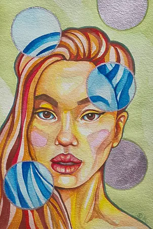   - Watercolor I from the "Glass" series