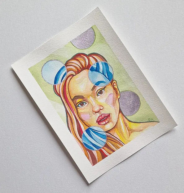 Danuta Kolis - Watercolor I from the "Glass" series