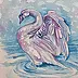 Danuta Kolis - Watercolor - Swan