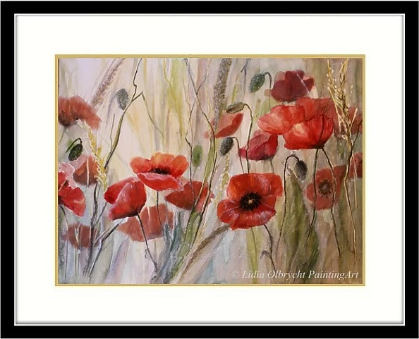 Lidia Olbrycht - Akwarela "Maki"