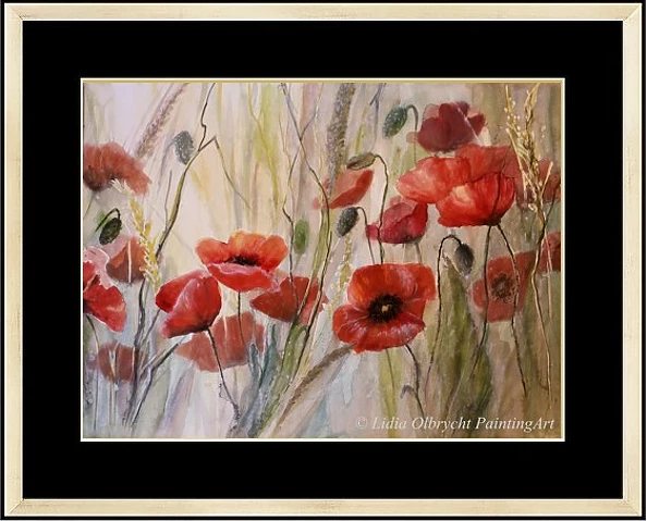 Lidia Olbrycht - Akwarela "Maki"