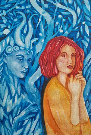 Danuta Kolis - Watercolor - Between reality and dream