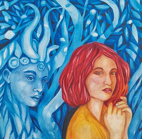 Danuta Kolis - Watercolor - Between reality and dream