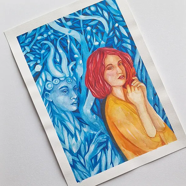 Danuta Kolis - Watercolor - Between reality and dream