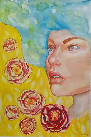 Danuta Kolis - Watercolor - Don't forget the sun