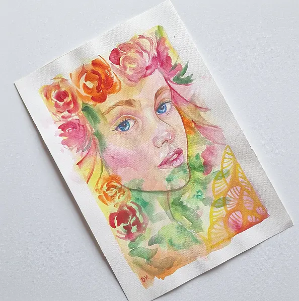 Danuta Kolis - Akwarela - Ogród myśli