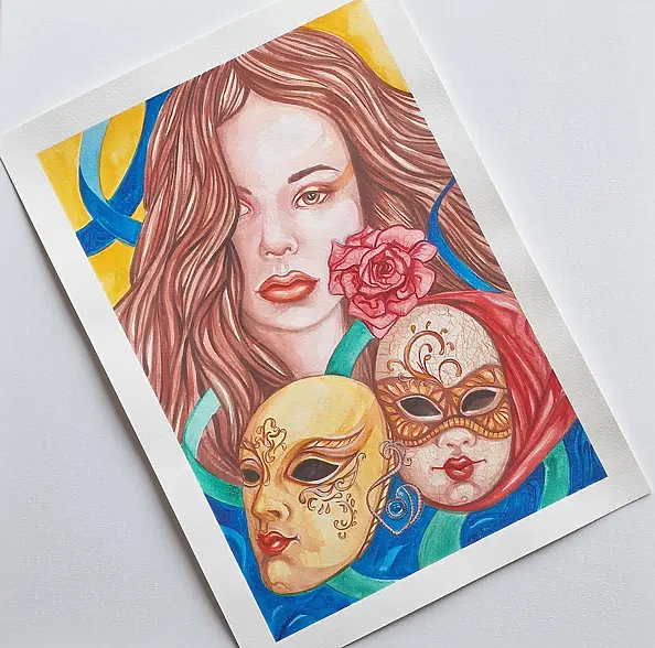 Danuta Kolis - Watercolor - After the Ball