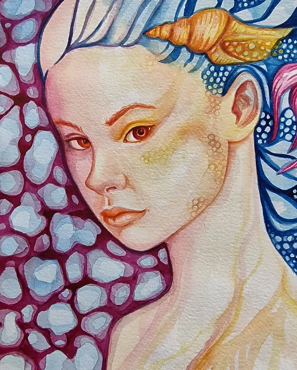 Danuta Kolis - Akwarela - Portret z głębin