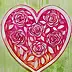 Danuta Kolis - Watercolor - Rose Heart
