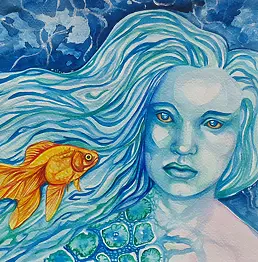 Danuta Kolis - Akwarela - Rybka