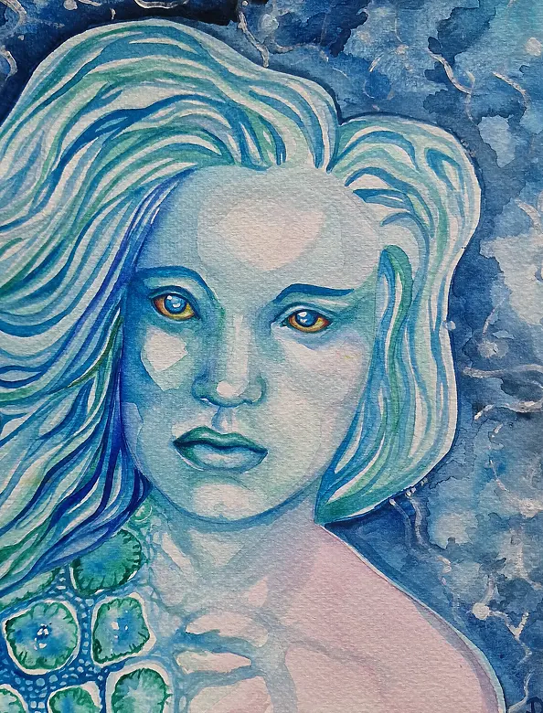 Danuta Kolis - Akwarela - Rybka