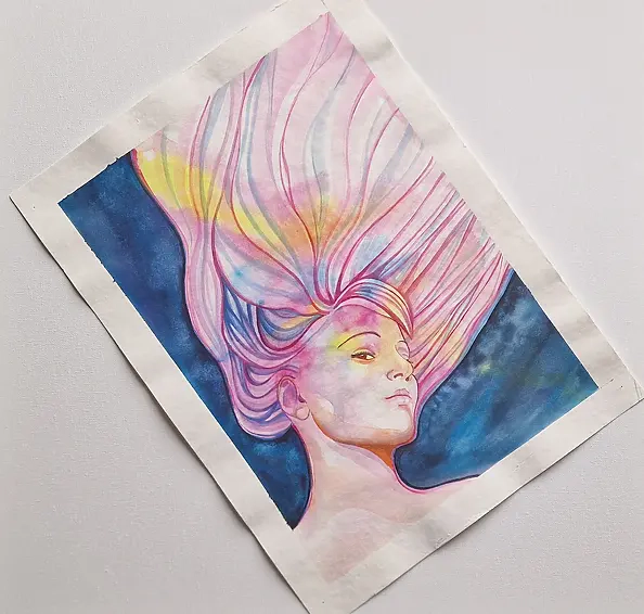 Danuta Kolis - Watercolor - Rainbow Thoughts