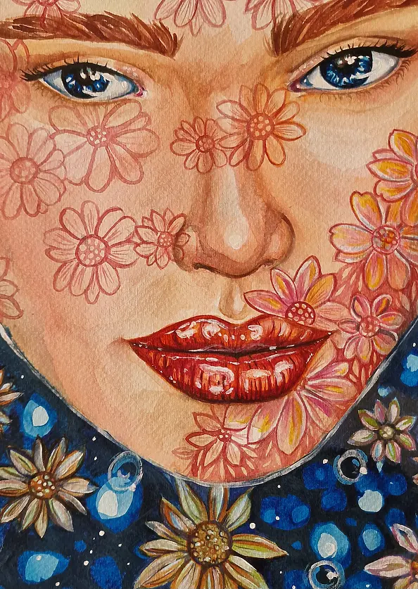 Danuta Kolis - Watercolor - Inner Gardens