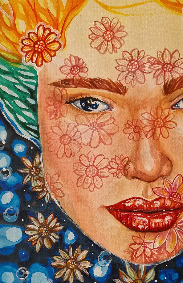 Danuta Kolis - Watercolor - Inner Gardens