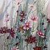 Lidia Olbrycht - Watercolor diptych "Cosmos flowers"