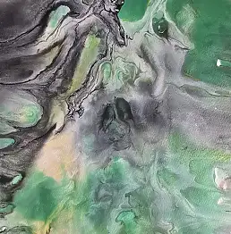Ewa Mościszko, Aquarell mit dem Titel Engel gegen Dämon, Radierung - , 21 x 30