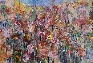 Ewa Mościszko - Akwarela pt.Bieszczady