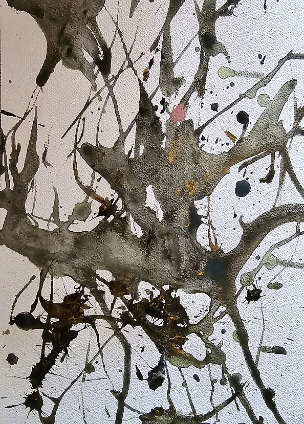 Ewa Mościszko - Akwarela pt."Drzewa"